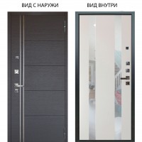 Люкс про 3К / Лофт Венге горизонт / Дуэт Белое дерево вставки Николь