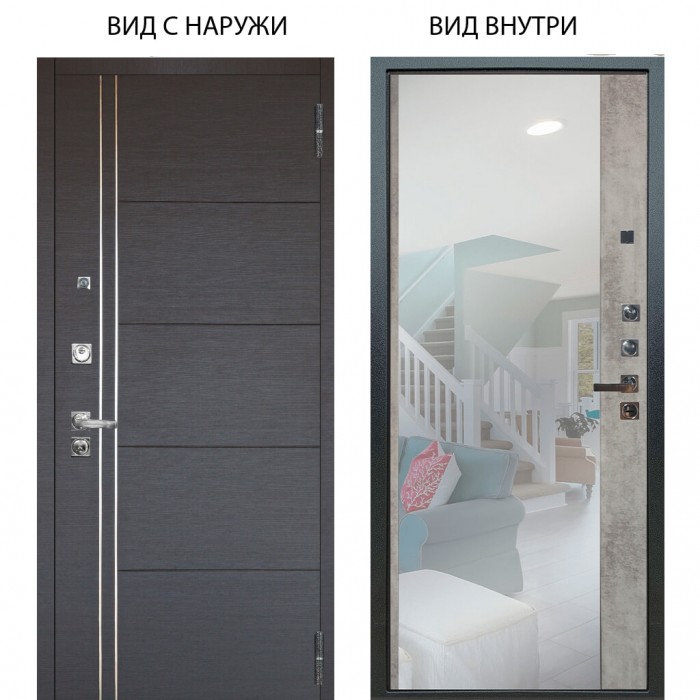 Люкс про 3К / Лофт Венге горизонт / Магнум Светлый бетон