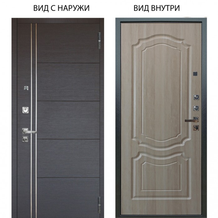 Люкс про 3К / Лофт Венге горизонт / Мишель Ларче светлый