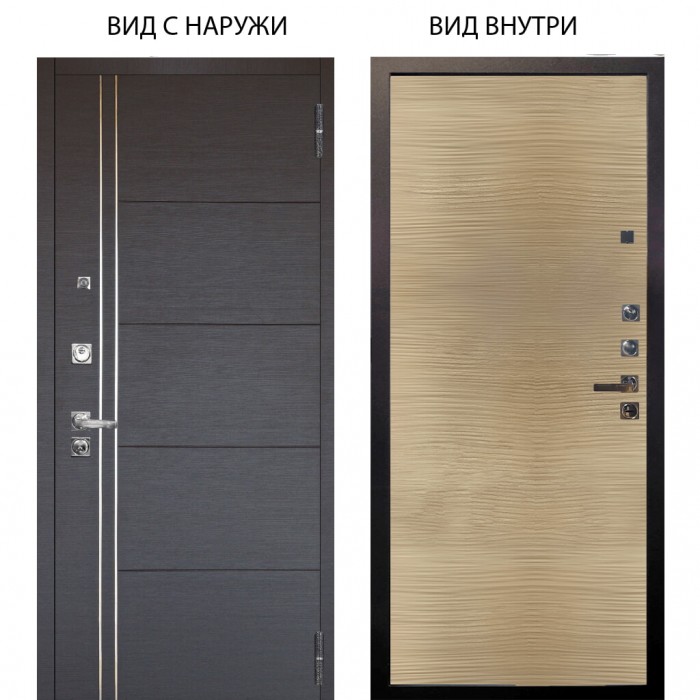 Люкс про 3К / Лофт Венге горизонт / Элегант Дорс светлый горизонт