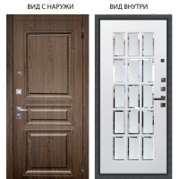 Люкс про 3К / Магистр Дуб кантри / Мэрелин Софт милк зеркало с фацетом и пескоструем