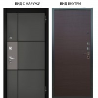 Люкс про 3К / Мичиган Силк титан - силк муссон / Элегант Венге горизонт