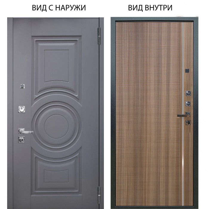 Входная дверь ARGUS Люкс про 3К внешняя панель Могадиш Силк флай внутренняя Гауда Керамика