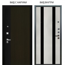 Люкс про 3К / Рокси Дуб рейка морение / Дуэт Белое дерево вставки Кензо