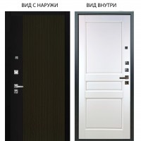 Люкс про 3К / Рокси Дуб рейка морение / Каролина Белая эмаль