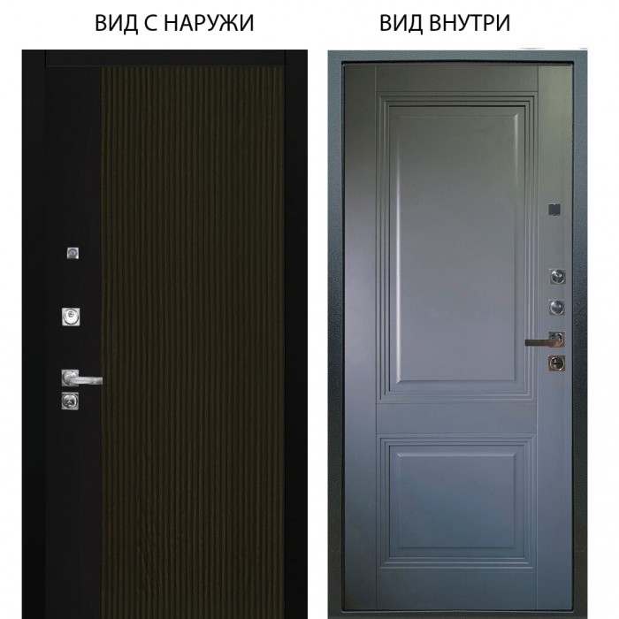 Люкс про 3К / Рокси Дуб рейка морение / Соло Антрацит