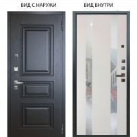 Люкс про 3К / Скиф Горький шоколад / Дуэт Белое дерево вставки Николь