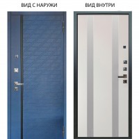 Люкс про 3К / Тори Синий софт / Дуэт Белое дерево вставки Изабель