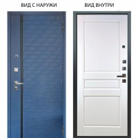 Люкс про 3К / Тори Синий софт / Каролина Белая эмаль