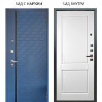 Люкс про 3К / Тори Синий софт / Соренто Белая эмаль