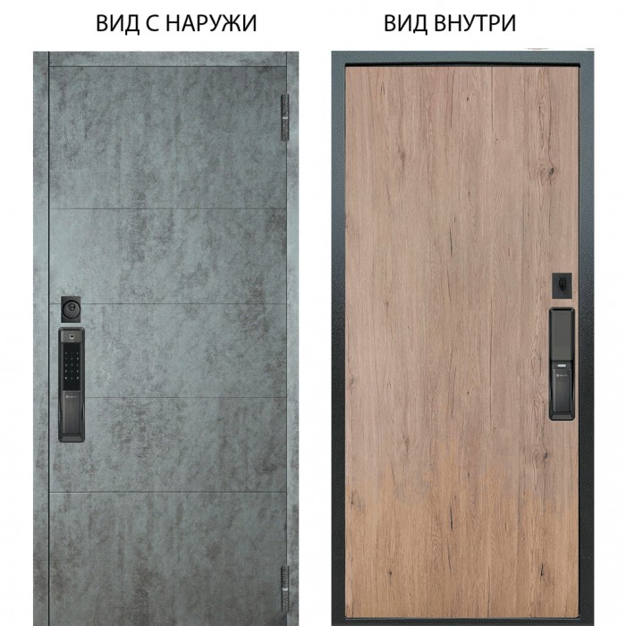 SMART / Агат Темный бетон / Элегант Рустик соломенный