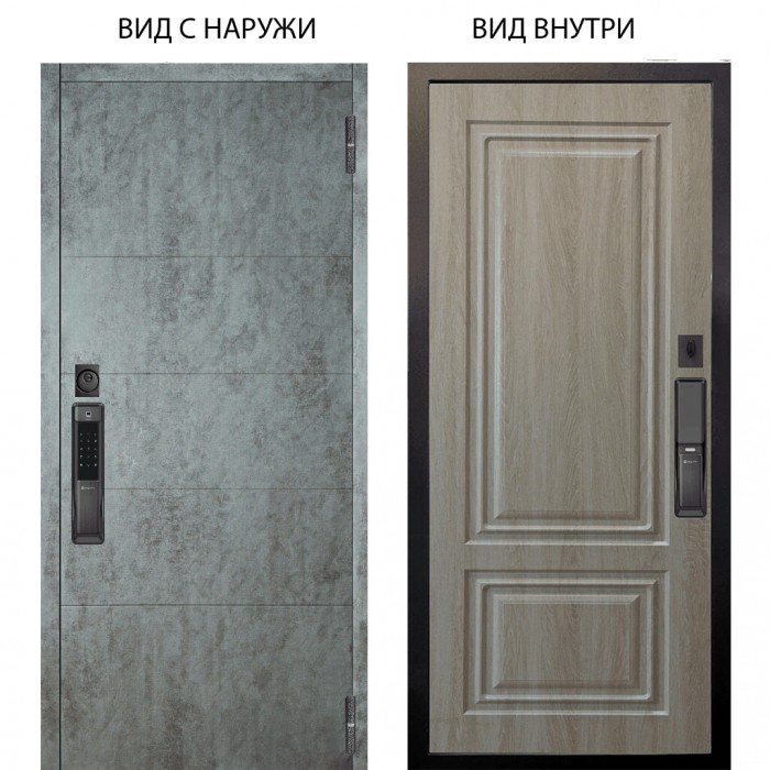 SMART / Агат Темный бетон / Элион Дуб филадельфия крем