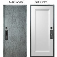 SMART / Агат Темный бетон / Анастасия 1 Белый снег