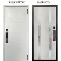 SMART / Агат Вельвет белый горизонт / Дуэт Белое дерево вставки Николь