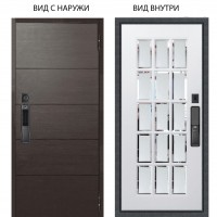 SMART / Агат Венге горизонт / Мэрелин Софт милк зеркало с фацетом и пескоструем