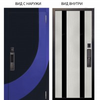 SMART / Арабис Черный софт - Very Pery / Дуэт Белое дерево вставки Кензо