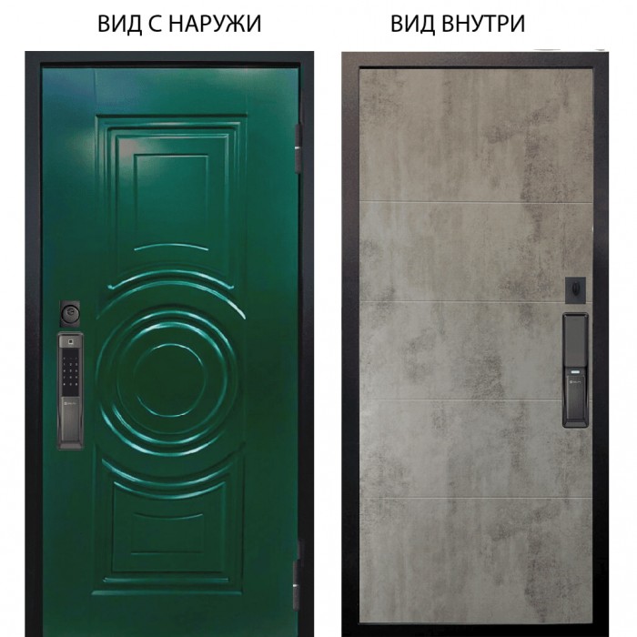 SMART / Бенадир RAL6005 / Агат Светлый бетон