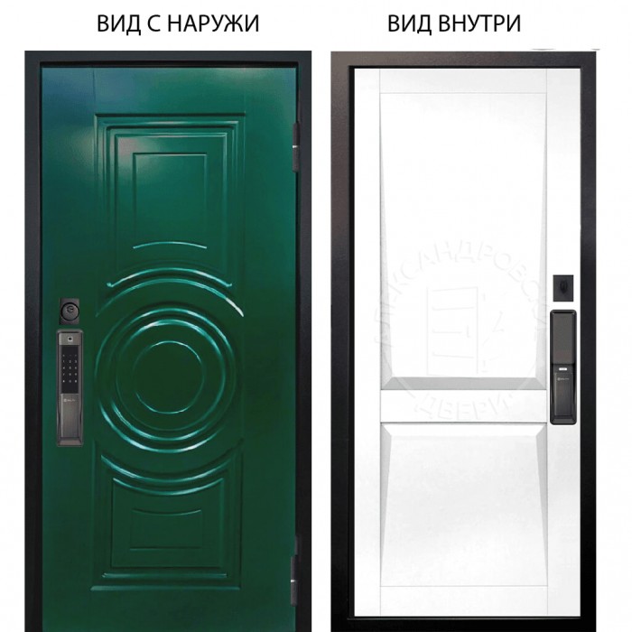 SMART / Бенадир RAL6005 / Ариана Белая эмаль