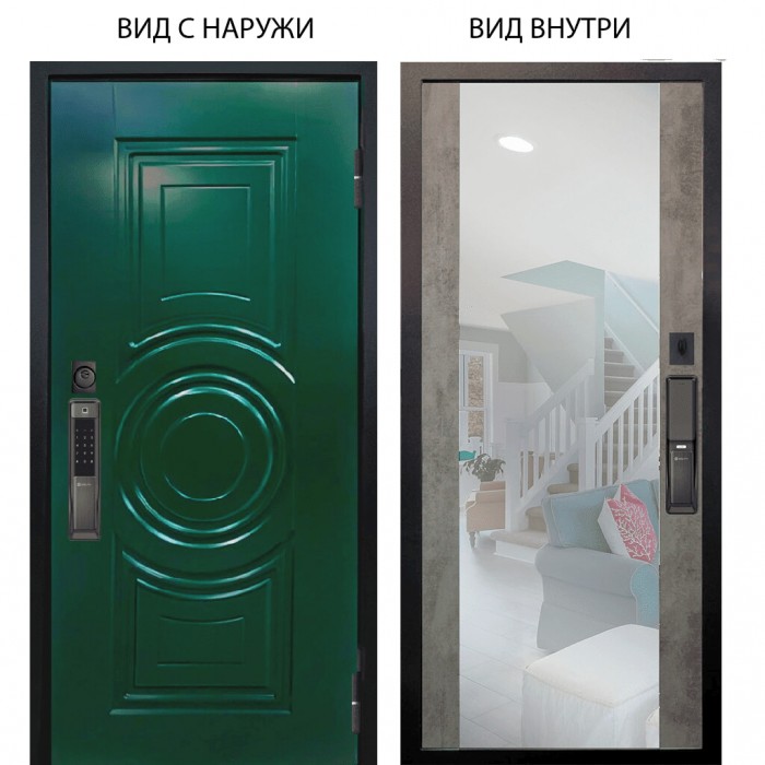 SMART / Бенадир RAL6005 / Вояж Светлый бетон