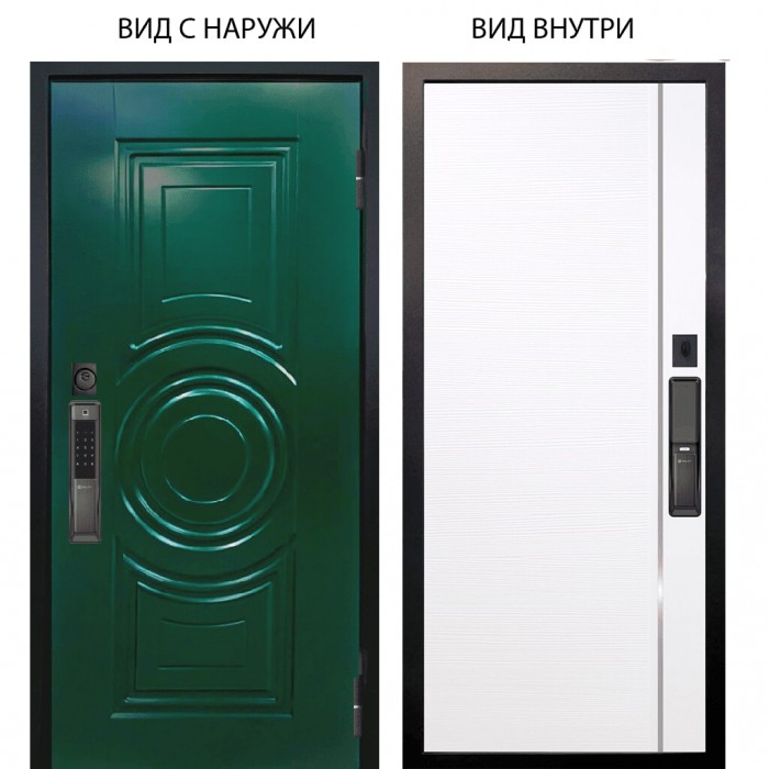 SMART / Бенадир RAL6005 / Гауда Роял вуд белый