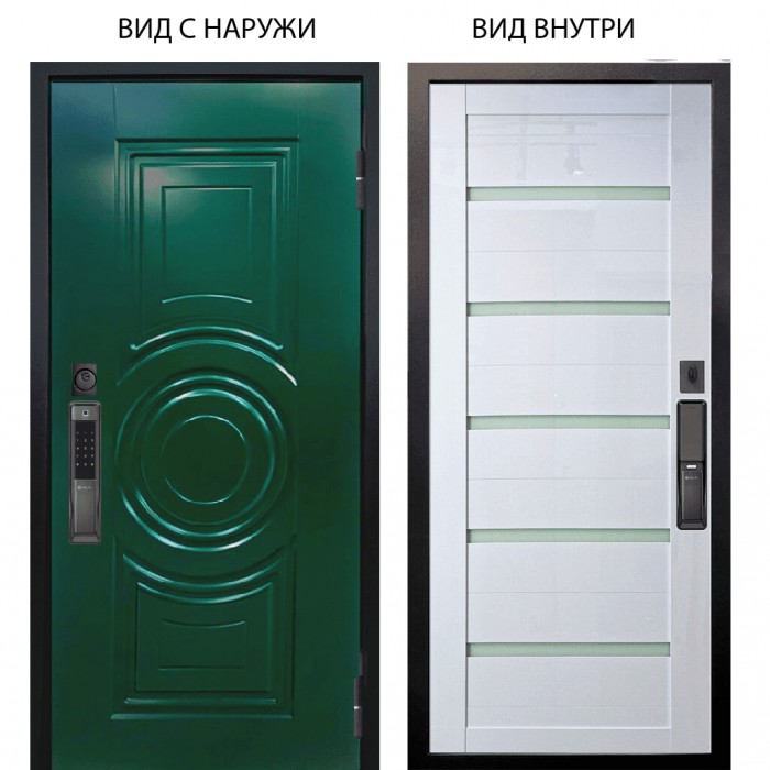 SMART / Бенадир RAL6005 / Александра Белый глянец