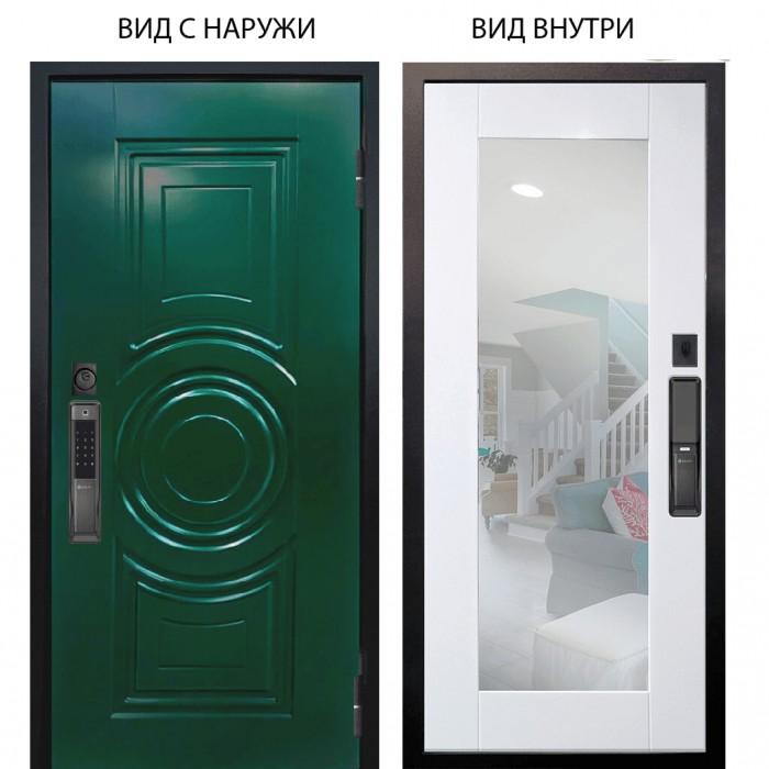 SMART / Бенадир RAL6005 / Милли Роял вуд белый