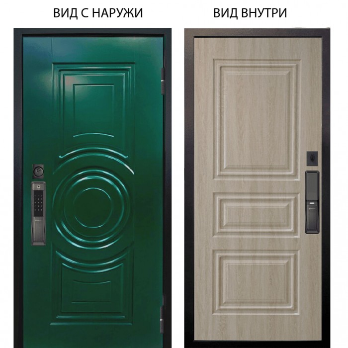 SMART / Бенадир RAL6005 / Скиф Дуб филадельфия крем