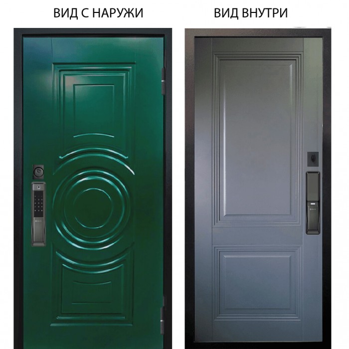 SMART / Бенадир RAL6005 / Соло Антрацит