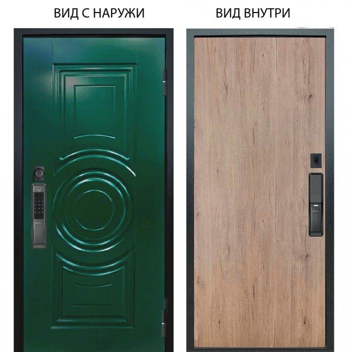 SMART / Бенадир RAL6005 / Элегант Рустик соломенный