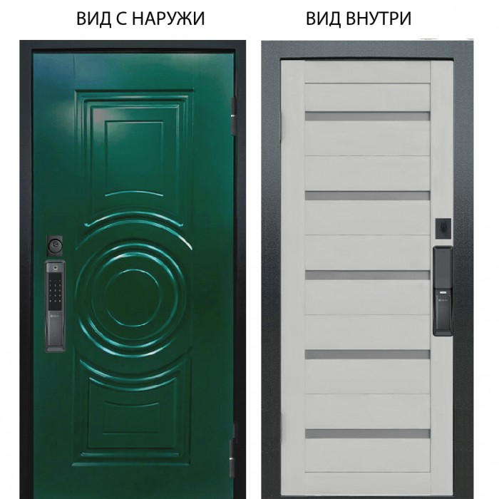 SMART / Бенадир RAL6005 / Александра Серый винил