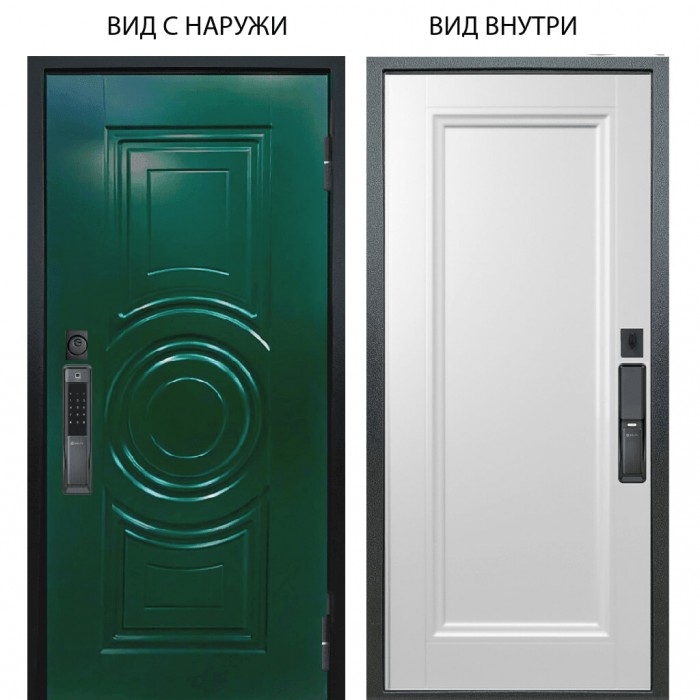 SMART / Бенадир RAL6005 / Анастасия 1 Белый снег