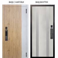 SMART / Эксперт Рустик соломенный - бетон урбан милк / Дуэт Белое дерево вставки Изабель