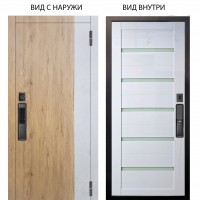 SMART / Эксперт Рустик соломенный - бетон урбан милк / Александра Белый глянец