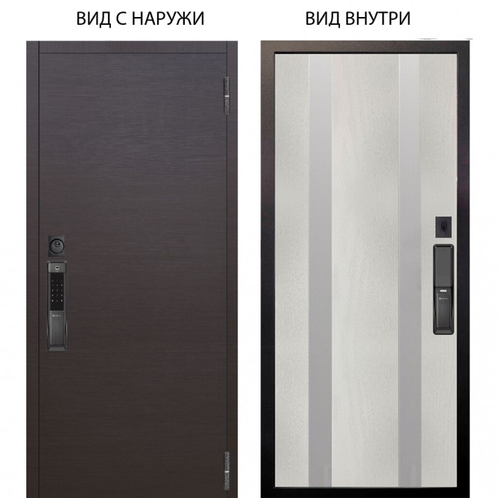 SMART / Элегант Венге горизонт / Дуэт Белое дерево вставки Изабель