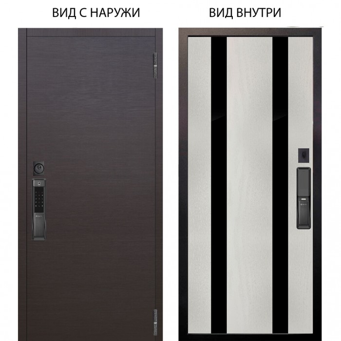 SMART / Элегант Венге горизонт / Дуэт Белое дерево вставки Кензо