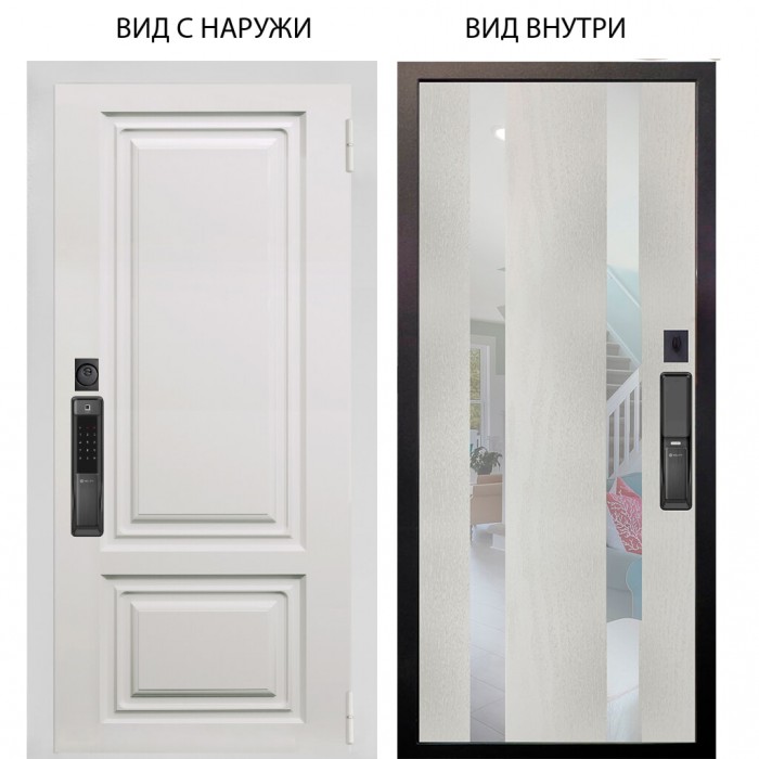 SMART / Элион ВМР белый / Дуэт Белое дерево вставки Николь