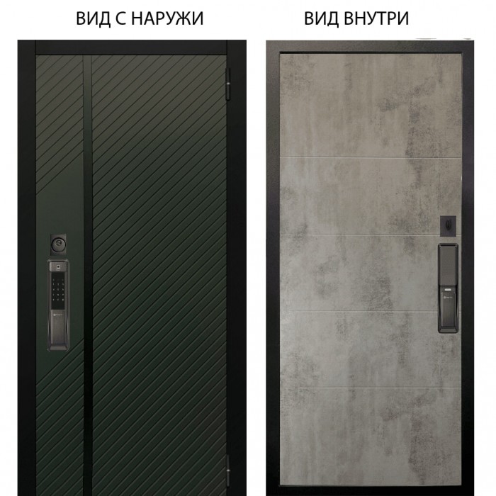 SMART / Ланцет олива софт / Агат Светлый бетон