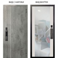 SMART / Лофт Темный бетон / Вояж Белое дерево