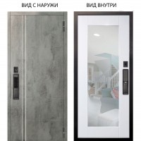 SMART / Лофт Темный бетон / Милли Роял вуд белый