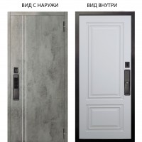 SMART / Лофт Темный бетон / Элион Софт милк