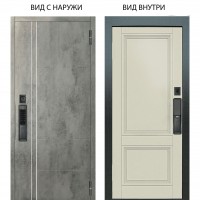 SMART / Лофт Темный бетон / Анастасия 2 Ваниль винил