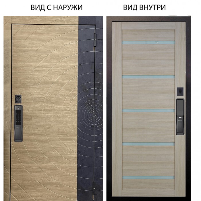 SMART / Раунд Дуб европ. красный горизонт - бетон урбан индиго / Александра Буксус