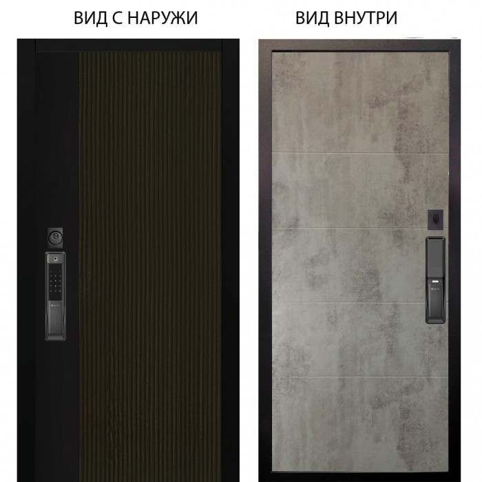 SMART / Рокси дуб рейка морение / Агат Светлый бетон