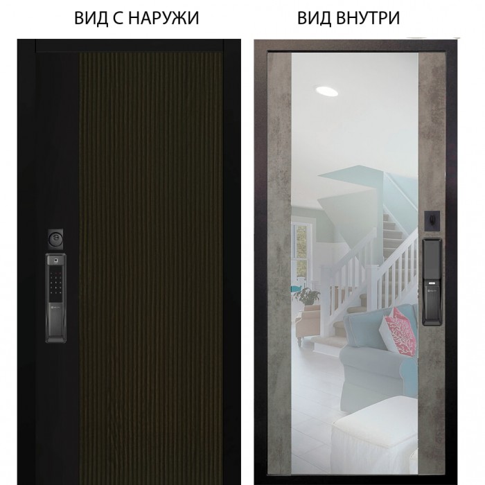 SMART / Рокси дуб рейка морение / Вояж Светлый бетон