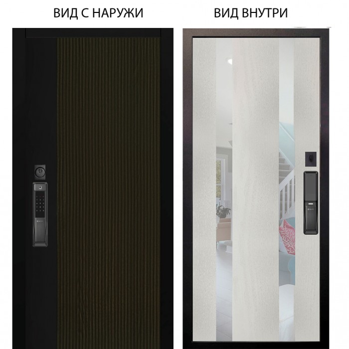 SMART / Рокси дуб рейка морение / Дуэт Белое дерево вставки Николь