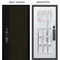 SMART / Рокси дуб рейка морение / Мэрелин Софт милк зеркало с фацетом и пескоструем