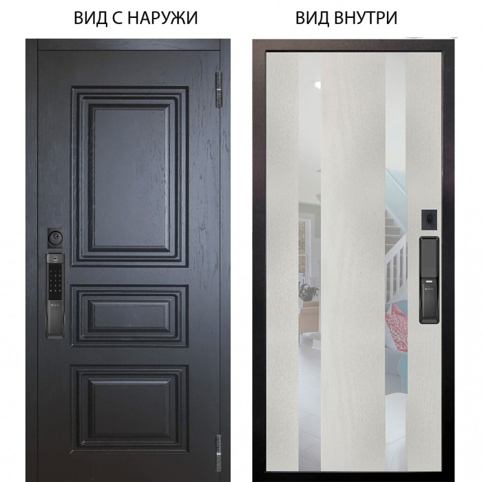 SMART / Скиф Горький шоколад / Дуэт Белое дерево вставки Николь