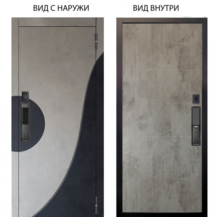 SMART / Стен Бетон урбан милк - бетон урбан индиго / Агат Светлый бетон