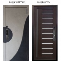 SMART / Стен Бетон урбан милк - бетон урбан индиго / Диана Вельвет