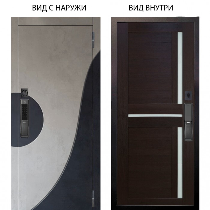 SMART / Стен Бетон урбан милк - бетон урбан индиго / Мирра Вельвет